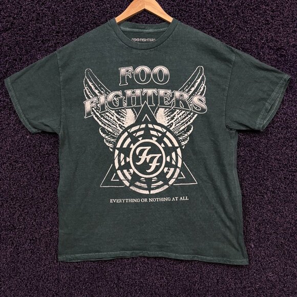 Foo Fighters Everything or Nothin at All Tour Band T-Shirt L - Picture 1 of 4